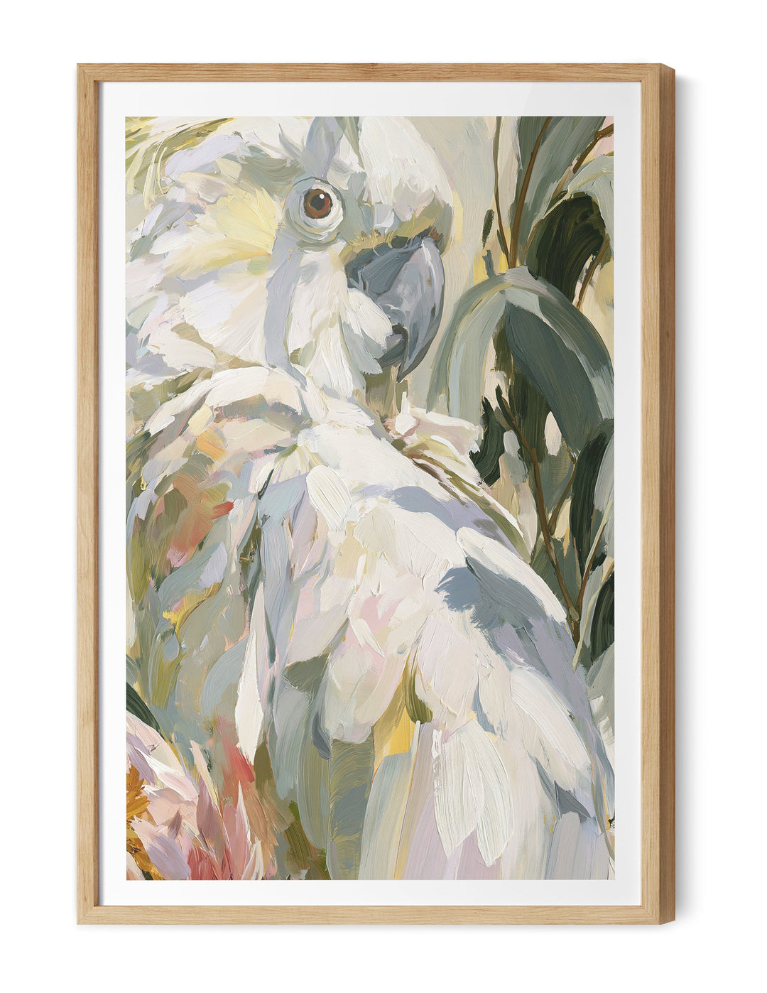 Feathered III by IHeartStudio - Australiana White Cockatoo Canvas And Art Print