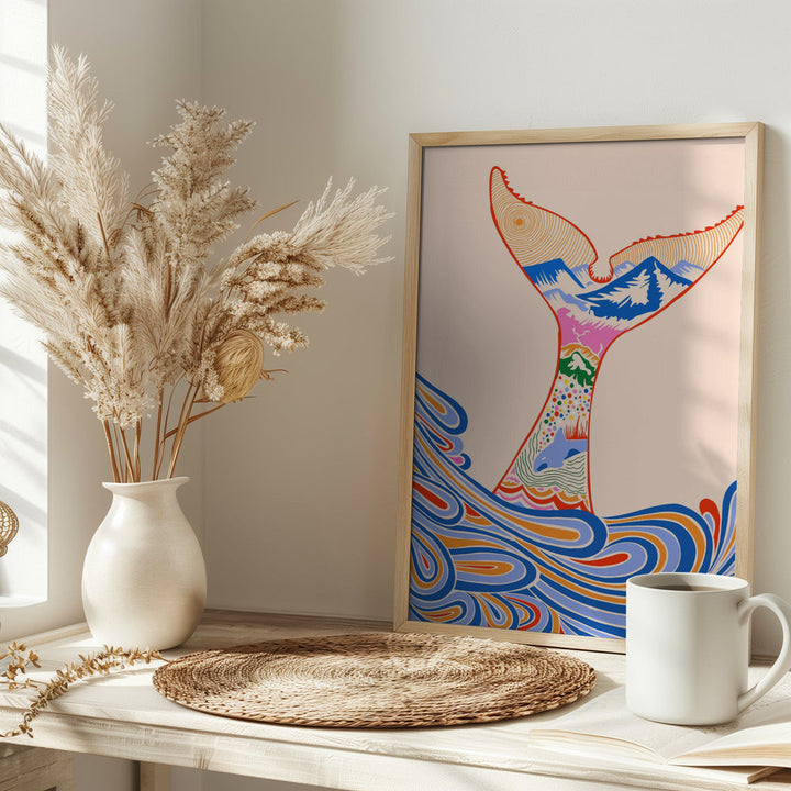 Feeling Blue, Shades of Blue - Stretched Canvas, Poster or Fine Art Print I Heart Wall Art