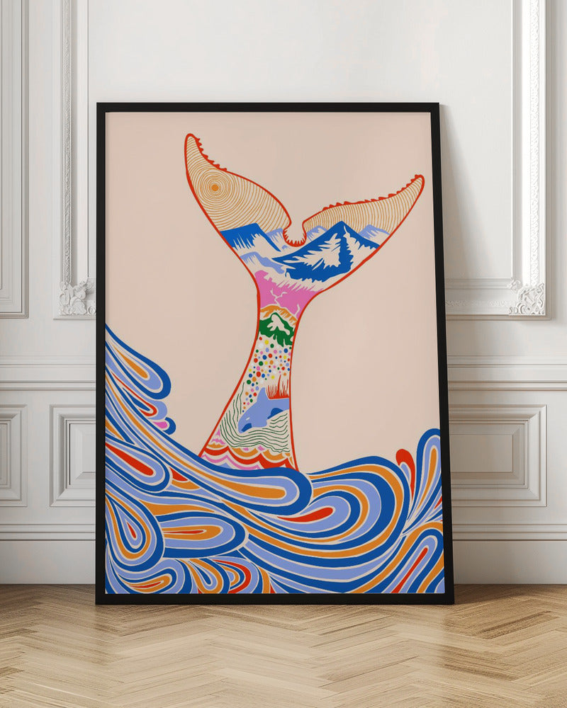 Feeling Blue, Shades of Blue - Stretched Canvas, Poster or Fine Art Print I Heart Wall Art