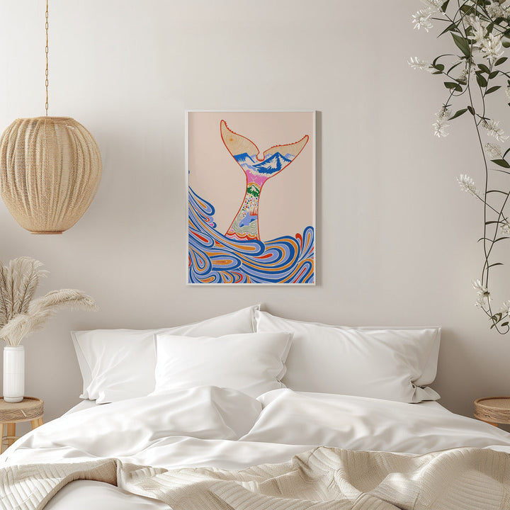Feeling Blue, Shades of Blue - Stretched Canvas, Poster or Fine Art Print I Heart Wall Art