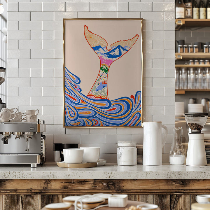 Feeling Blue, Shades of Blue - Stretched Canvas, Poster or Fine Art Print I Heart Wall Art