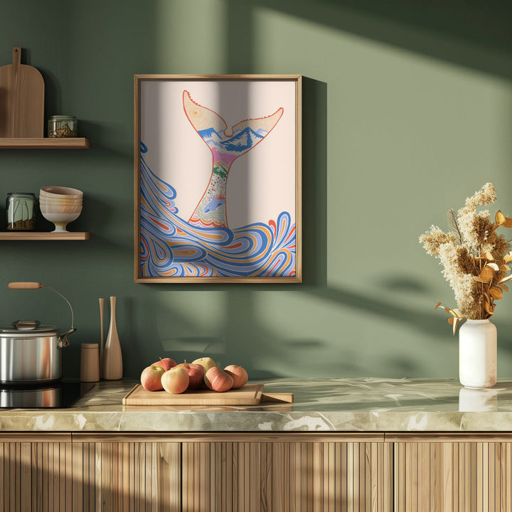 Feeling Blue, Shades of Blue - Stretched Canvas, Poster or Fine Art Print I Heart Wall Art