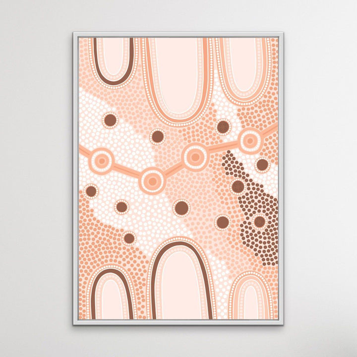 Female Journey- Earth - Aboriginal Art Print By Leah Cummins - I Heart Wall Art