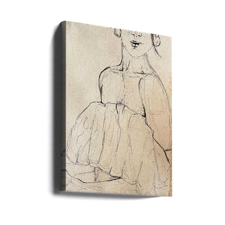 Female Portrait II - Stretched Canvas, Poster or Fine Art Print - I Heart Wall Art - Poster Print, Canvas Print or Framed Art Print