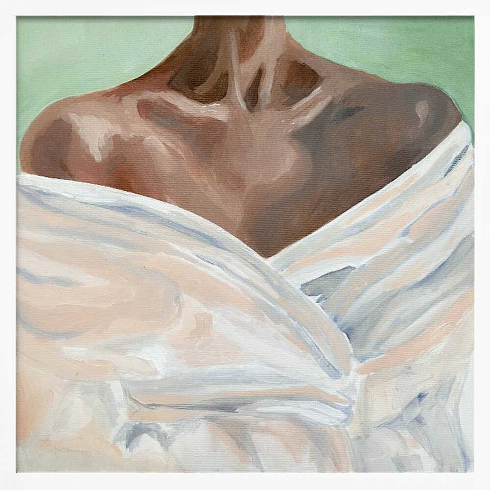 Female Portrait III - Square Stretched Canvas, Poster or Fine Art Print - I Heart Wall Art - Poster Print, Canvas Print or Framed Art Print