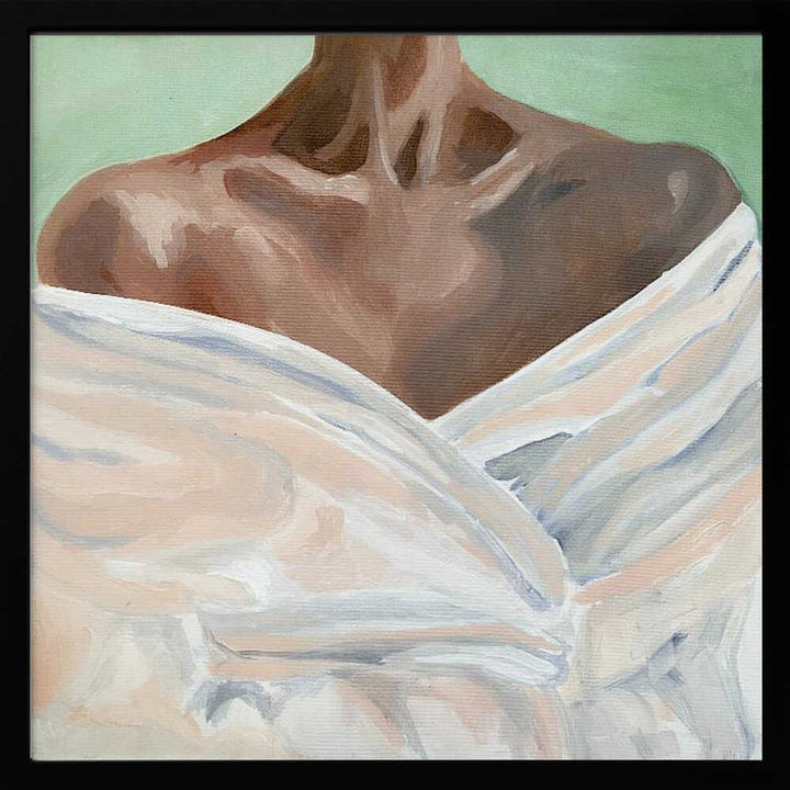 Female Portrait III - Square Stretched Canvas, Poster or Fine Art Print - I Heart Wall Art - Poster Print, Canvas Print or Framed Art Print