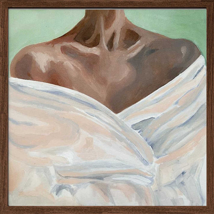 Female Portrait III - Square Stretched Canvas, Poster or Fine Art Print - I Heart Wall Art - Poster Print, Canvas Print or Framed Art Print