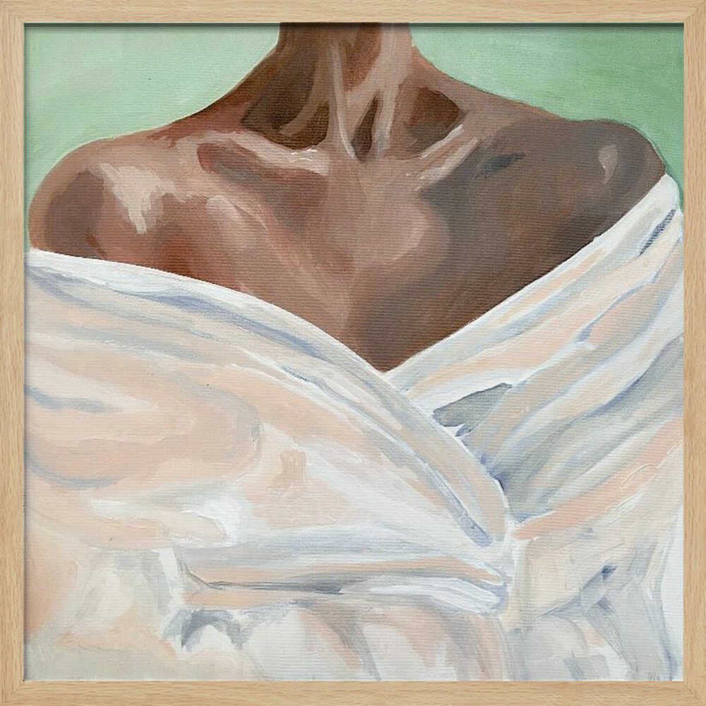 Female Portrait III - Square Stretched Canvas, Poster or Fine Art Print - I Heart Wall Art - Poster Print, Canvas Print or Framed Art Print
