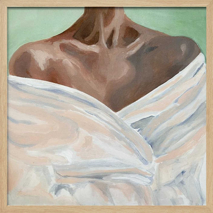 Female Portrait III - Square Stretched Canvas, Poster or Fine Art Print - I Heart Wall Art - Poster Print, Canvas Print or Framed Art Print