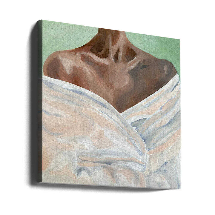 Female Portrait III - Square Stretched Canvas, Poster or Fine Art Print - I Heart Wall Art - Poster Print, Canvas Print or Framed Art Print