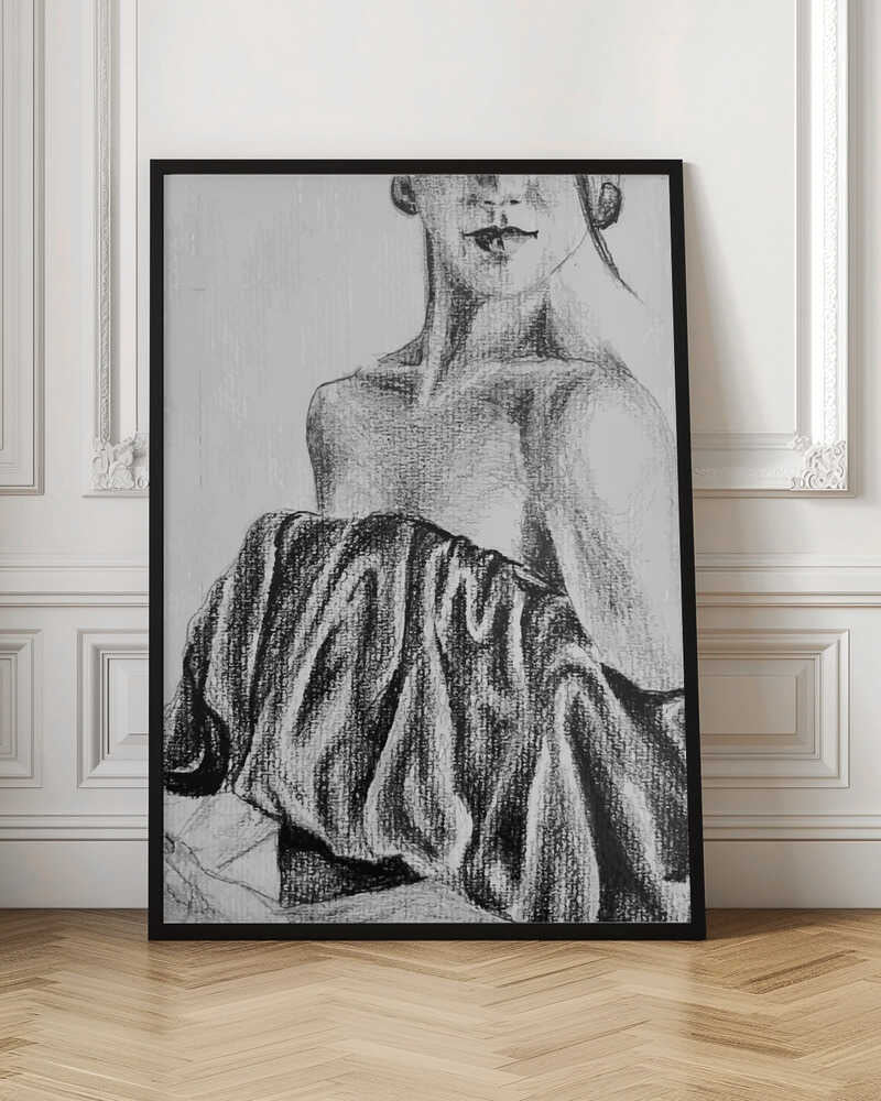 Female Portrait - Stretched Canvas, Poster or Fine Art Print - I Heart Wall Art - Poster Print, Canvas Print or Framed Art Print