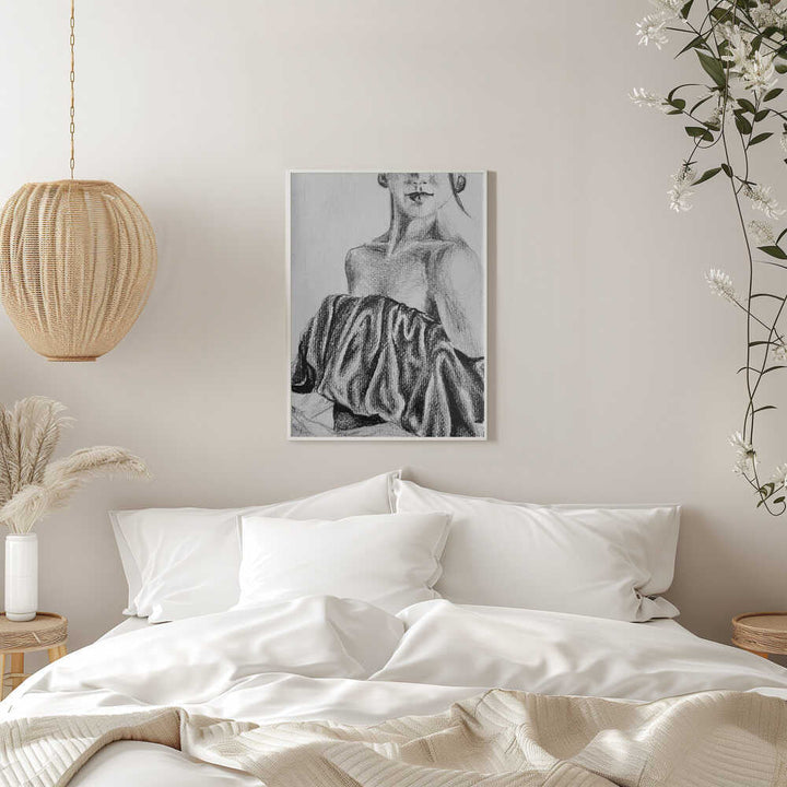 Female Portrait - Stretched Canvas, Poster or Fine Art Print - I Heart Wall Art - Poster Print, Canvas Print or Framed Art Print