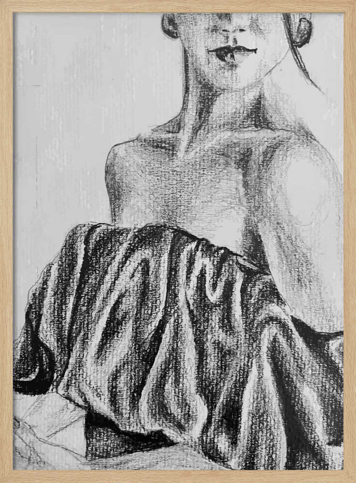 Female Portrait - Stretched Canvas, Poster or Fine Art Print - I Heart Wall Art - Poster Print, Canvas Print or Framed Art Print