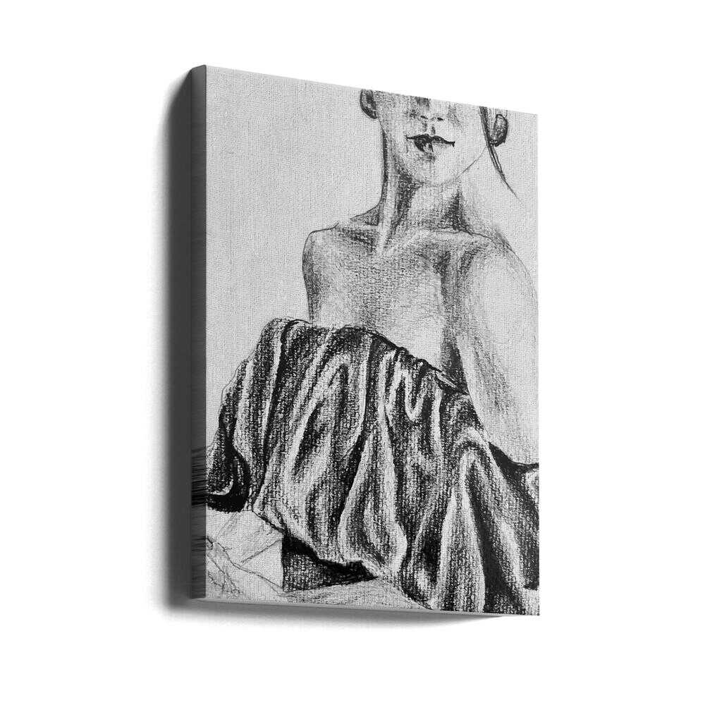 Female Portrait - Stretched Canvas, Poster or Fine Art Print - I Heart Wall Art - Poster Print, Canvas Print or Framed Art Print