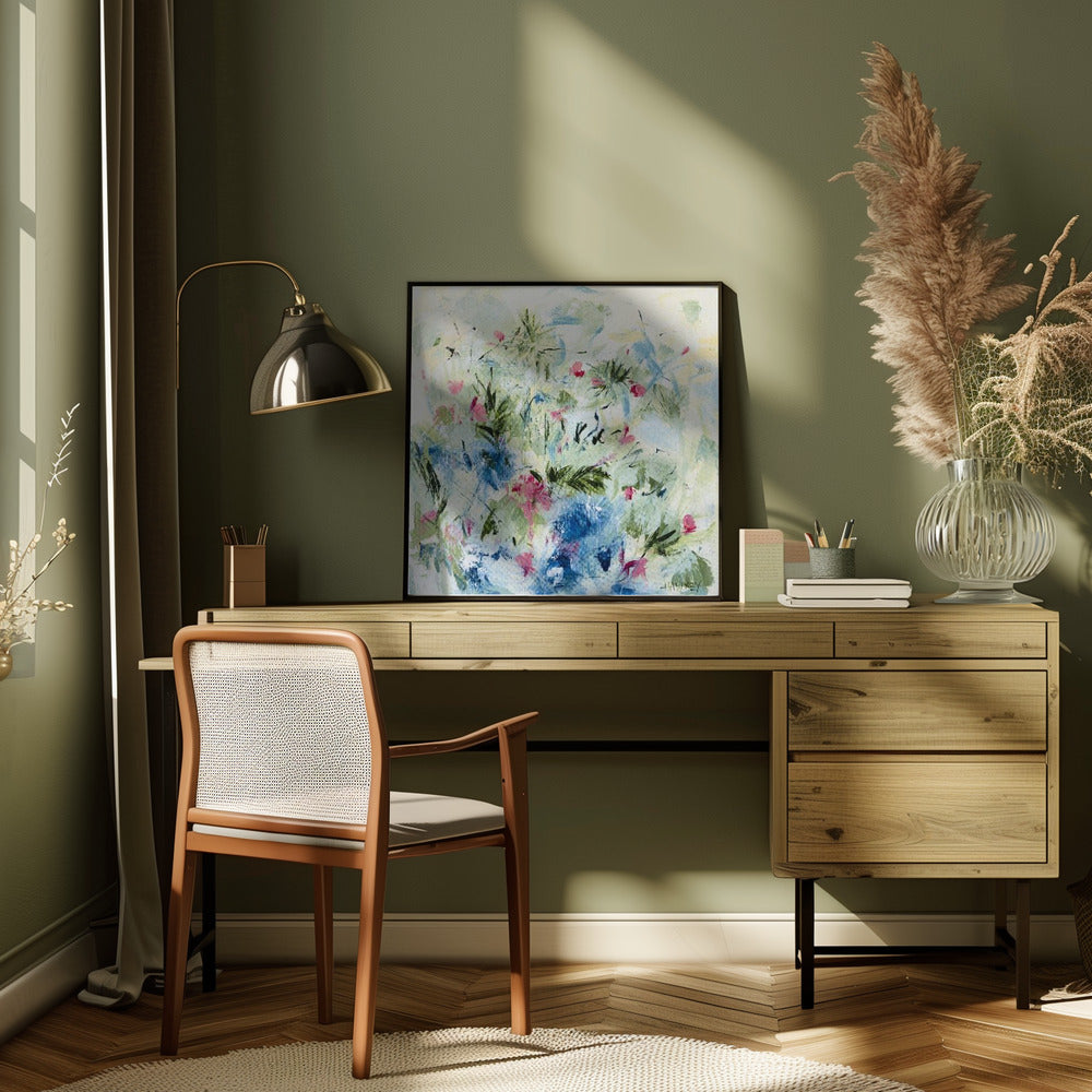 Ferns - Square Stretched Canvas, Poster or Fine Art Print I Heart Wall Art
