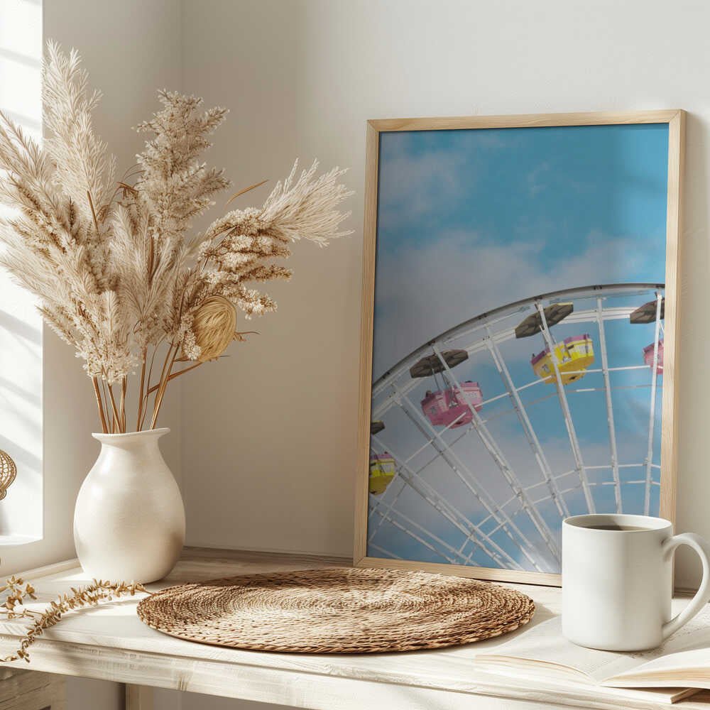 Ferris Wheel Dreams - Stretched Canvas, Poster or Fine Art Print - I Heart Wall Art - Poster Print, Canvas Print or Framed Art Print