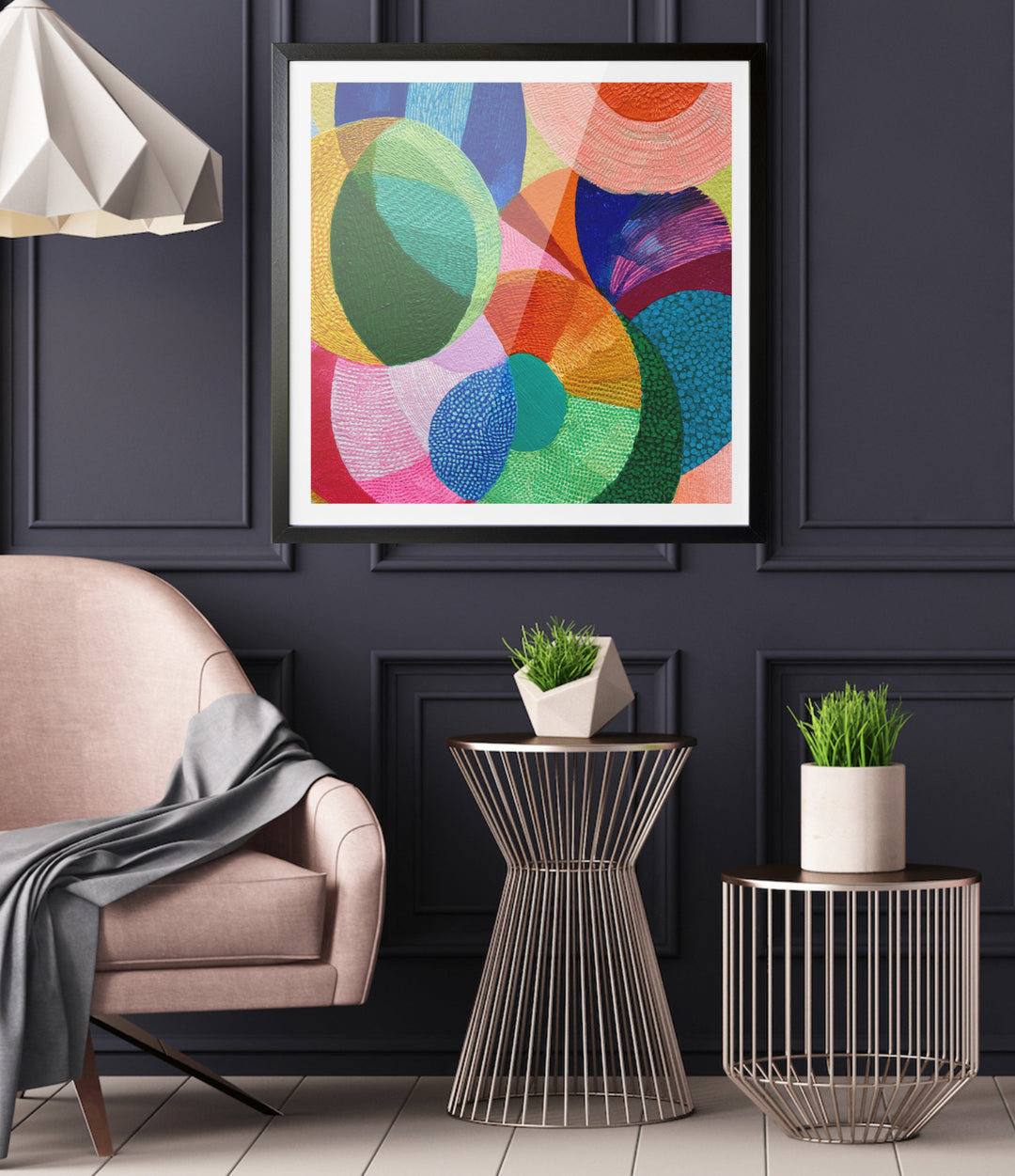 Festival Colour by IHeartStudio - Colourful Geometric Canvas Print