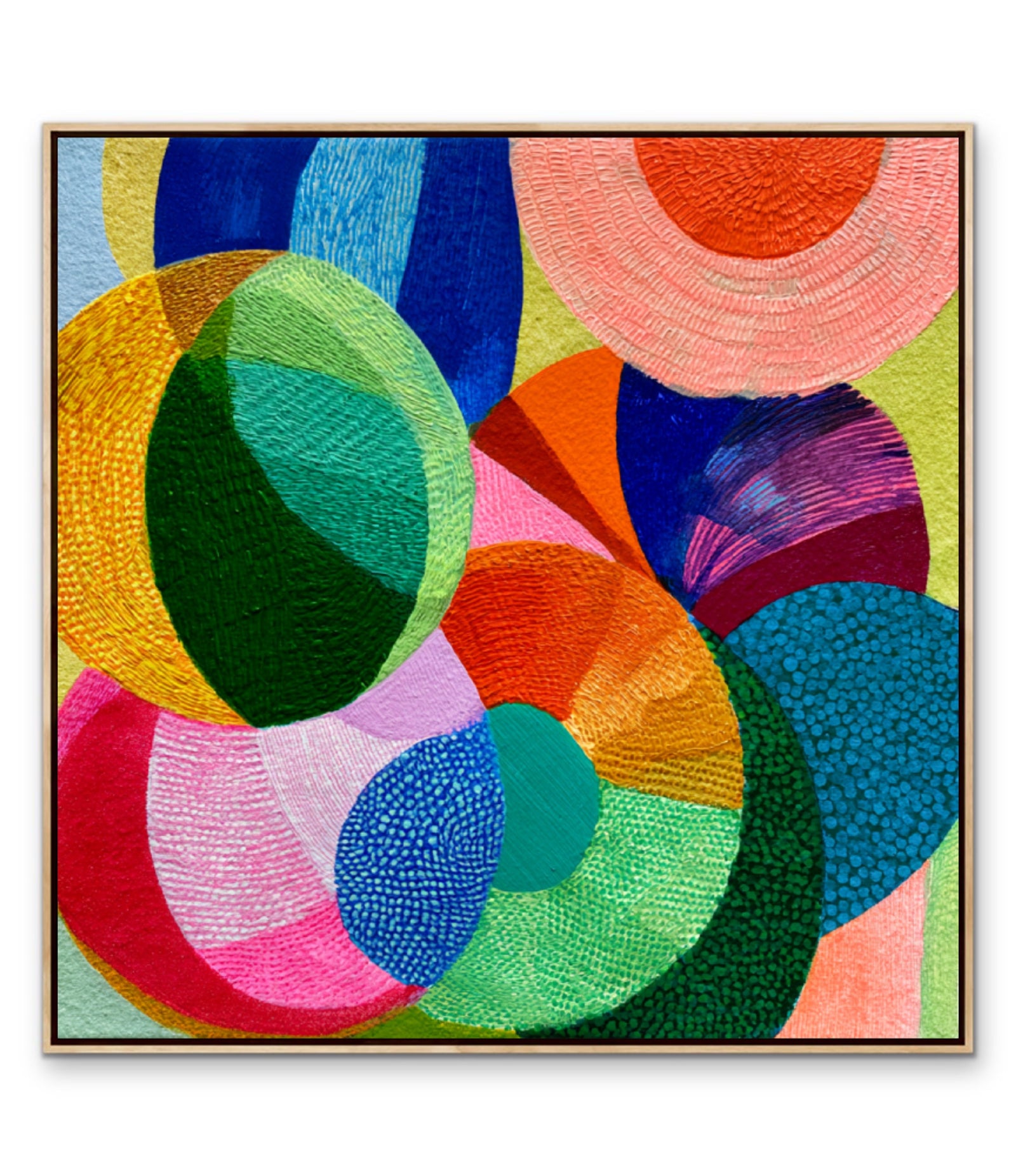 Festival Colour by IHeartStudio - Colourful Geometric Canvas Print