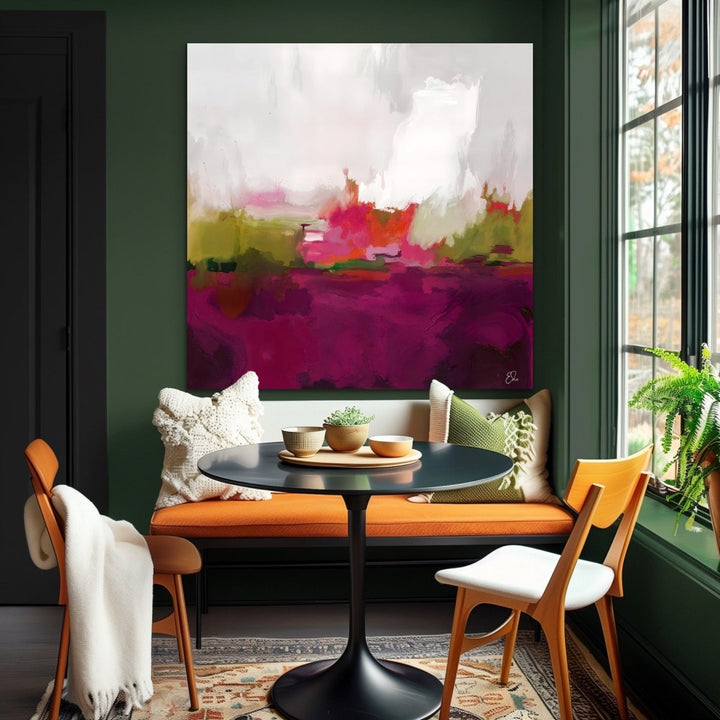 Fever Dream - Colourful Abstract Landscape Art Print - I Heart Wall Art - Poster Print, Canvas Print or Framed Art Print
