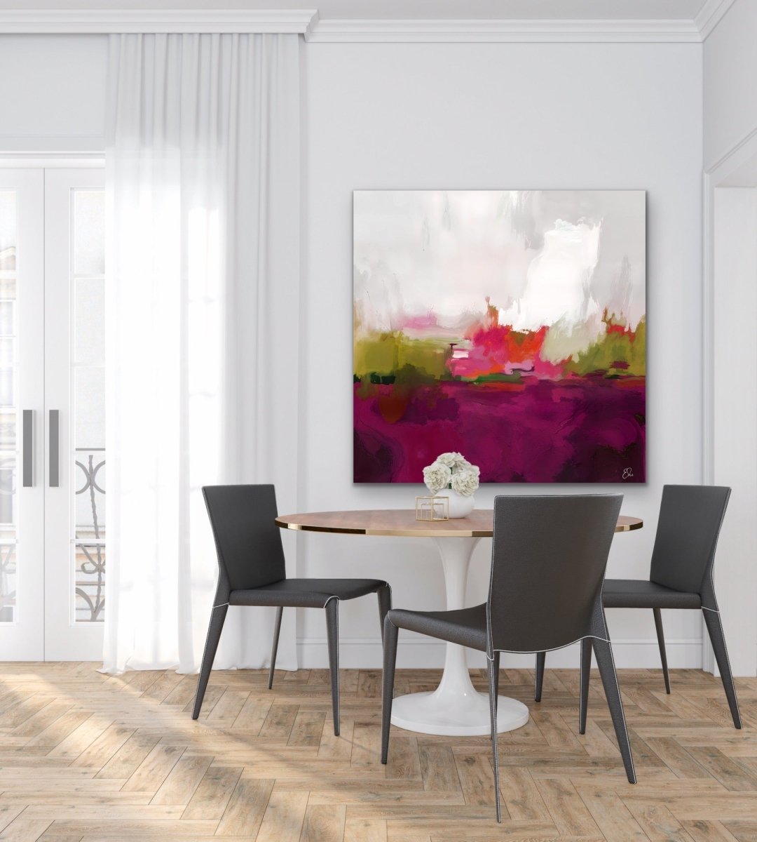 Fever Dream - Colourful Abstract Landscape Art Print - I Heart Wall Art - Poster Print, Canvas Print or Framed Art Print