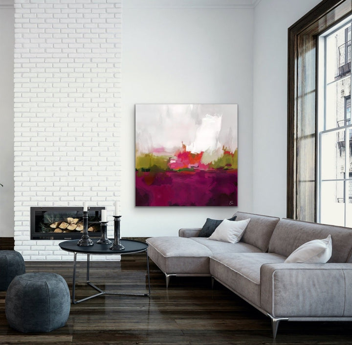Fever Dream - Colourful Abstract Landscape Art Print - I Heart Wall Art - Poster Print, Canvas Print or Framed Art Print