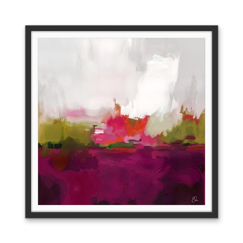 Fever Dream - Colourful Abstract Landscape Art Print - I Heart Wall Art - Poster Print, Canvas Print or Framed Art Print
