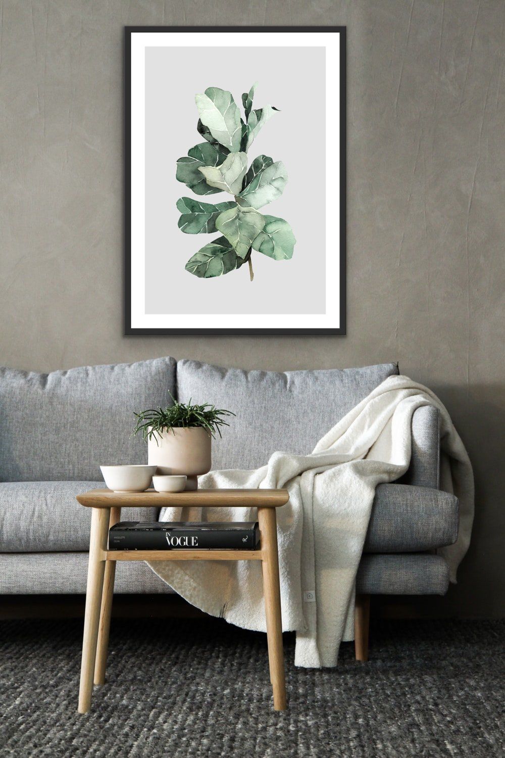 Fiddle Leaf Fig - CLassic Foliage Print Set One - I Heart Wall Art