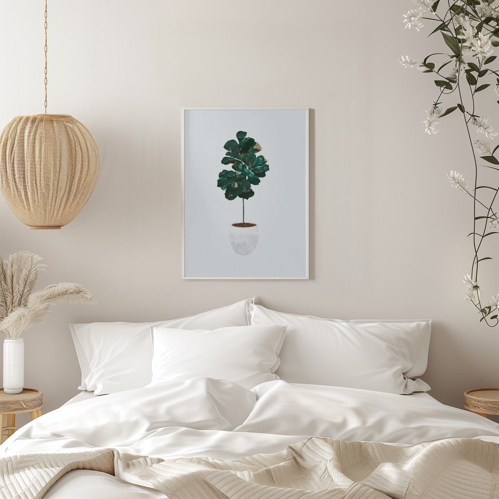 Fiddle leaf fig - Stretched Canvas, Poster or Fine Art Print - I Heart Wall Art - Poster Print, Canvas Print or Framed Art Print