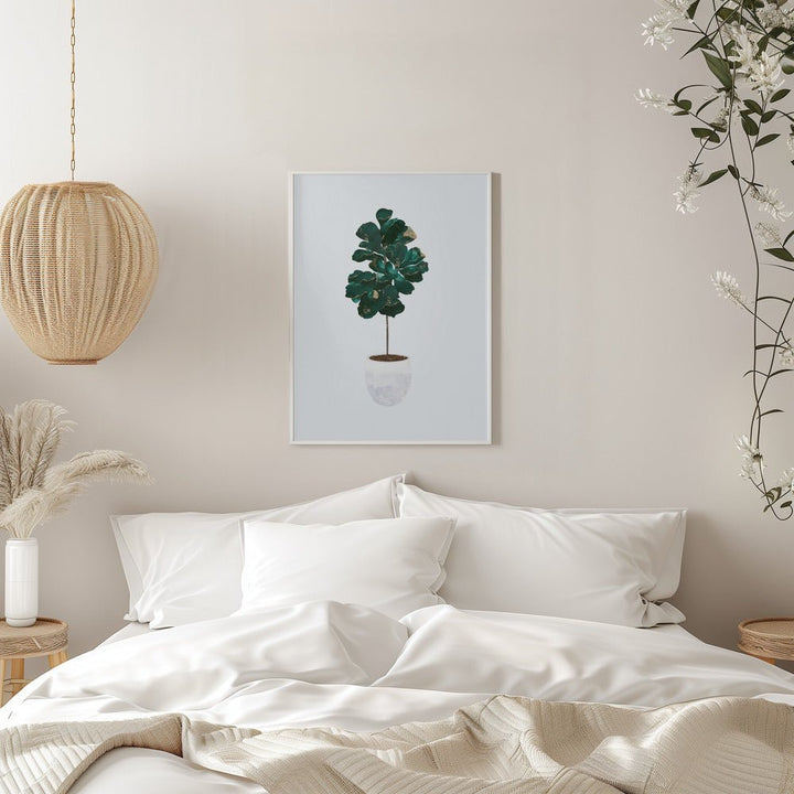 Fiddle leaf fig - Stretched Canvas, Poster or Fine Art Print - I Heart Wall Art - Poster Print, Canvas Print or Framed Art Print