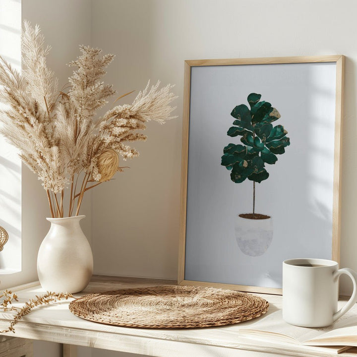 Fiddle leaf fig - Stretched Canvas, Poster or Fine Art Print - I Heart Wall Art - Poster Print, Canvas Print or Framed Art Print