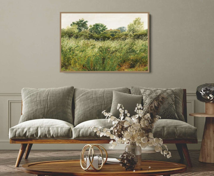 Field of Oats near Vejby (1843) - Fine Art Print or Stretched Canvas - I Heart Wall Art - Poster Print, Canvas Print or Framed Art Print