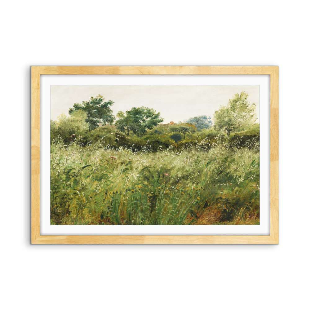 Field of Oats near Vejby (1843) - Fine Art Print or Stretched Canvas - I Heart Wall Art - Poster Print, Canvas Print or Framed Art Print