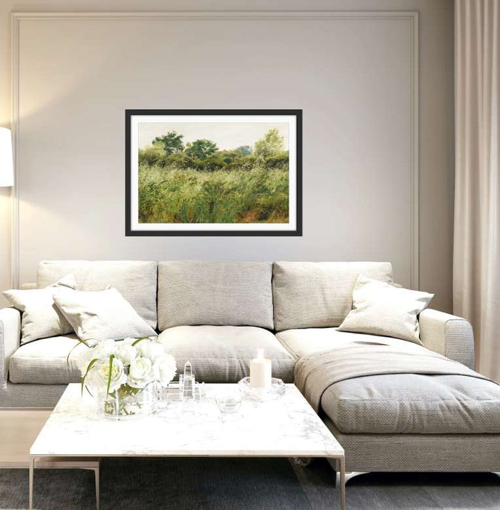 Field of Oats near Vejby (1843) - Fine Art Print or Stretched Canvas - I Heart Wall Art - Poster Print, Canvas Print or Framed Art Print