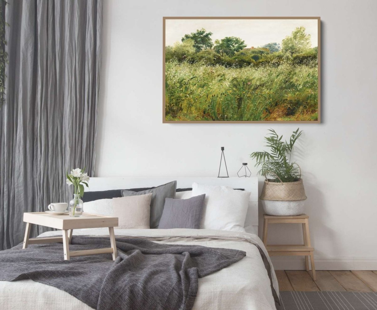 Field of Oats near Vejby (1843) - Fine Art Print or Stretched Canvas - I Heart Wall Art - Poster Print, Canvas Print or Framed Art Print