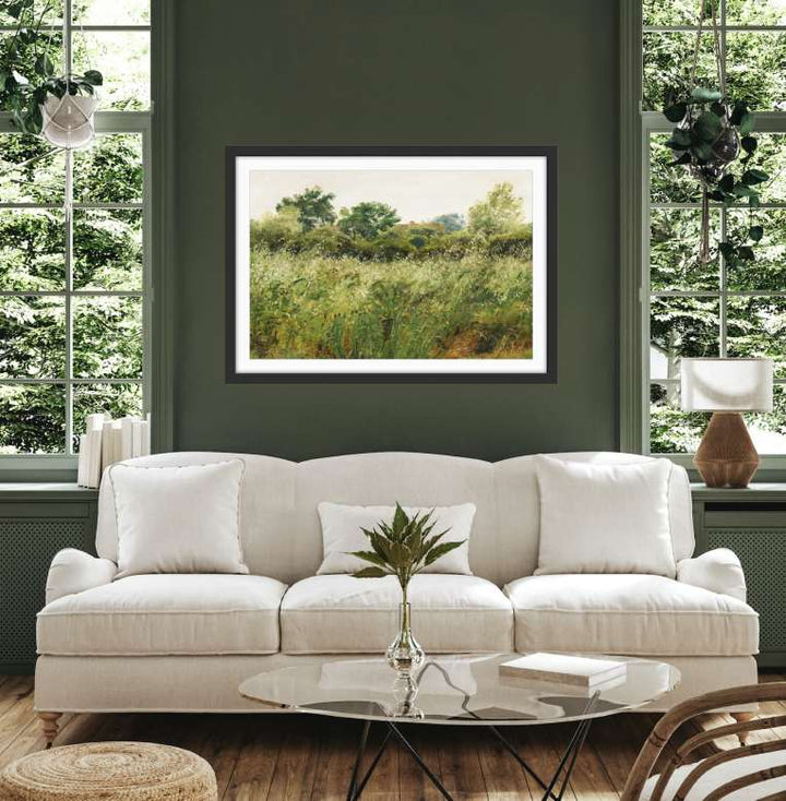 Field of Oats near Vejby (1843) - Fine Art Print or Stretched Canvas - I Heart Wall Art - Poster Print, Canvas Print or Framed Art Print
