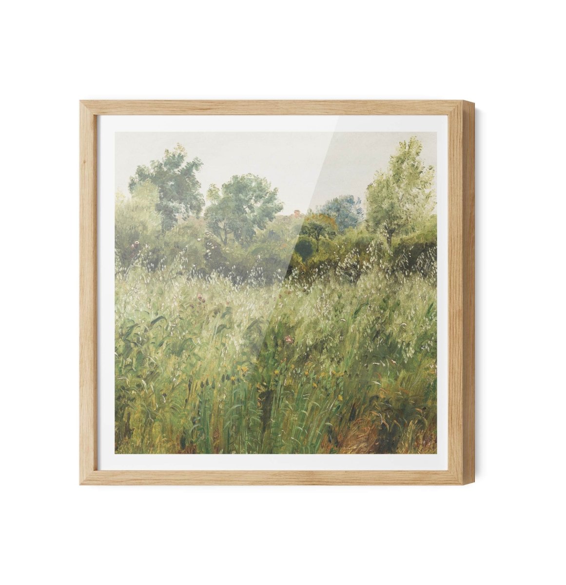 Field of Oats near Vejby (Square Version) - Vintage Landscape Wall Art Print - I Heart Wall Art - Poster Print, Canvas Print or Framed Art Print