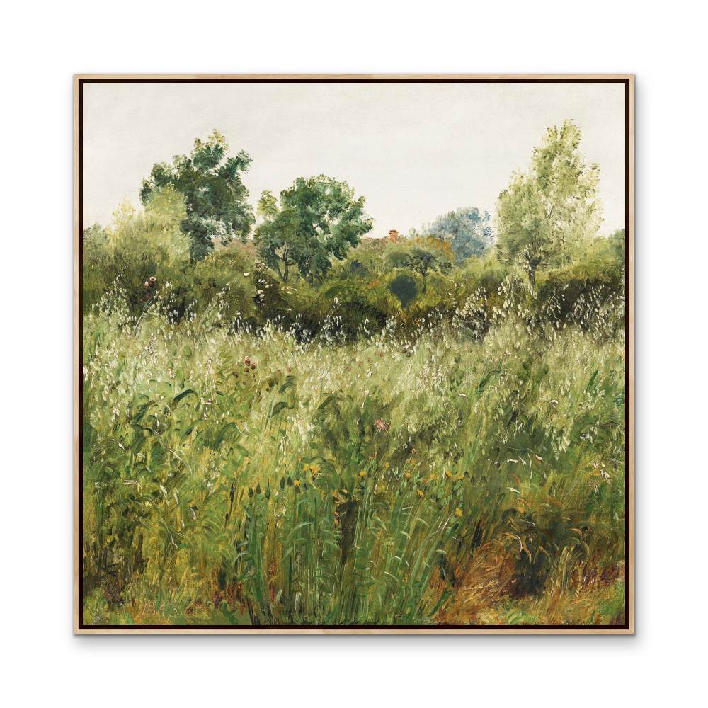 Field of Oats near Vejby (Square Version) - Vintage Landscape Wall Art Print - I Heart Wall Art - Poster Print, Canvas Print or Framed Art Print