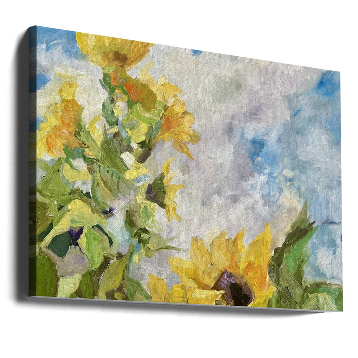 Field of Sunflowers - Stretched Canvas, Poster or Fine Art Print I Heart Wall Art