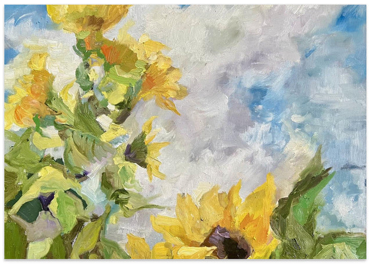 Field of Sunflowers - Stretched Canvas, Poster or Fine Art Print I Heart Wall Art