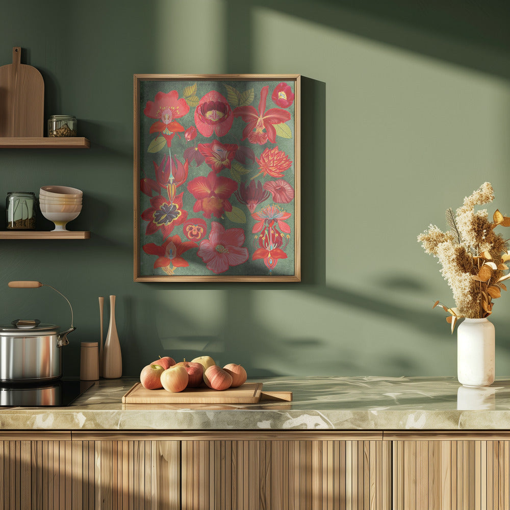 Final Eclectic Garden Copy 3.png - Stretched Canvas, Poster or Fine Art Print I Heart Wall Art