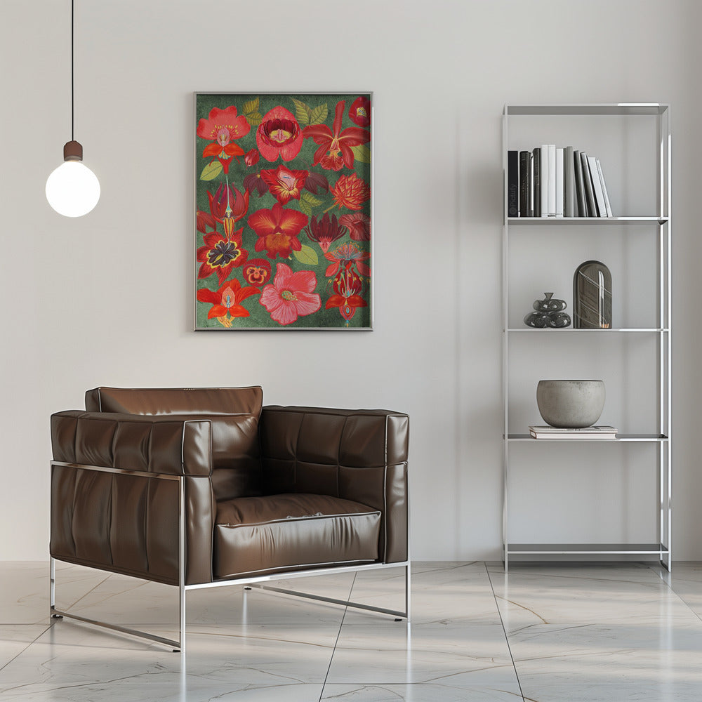 Final Eclectic Garden Copy 3.png - Stretched Canvas, Poster or Fine Art Print I Heart Wall Art