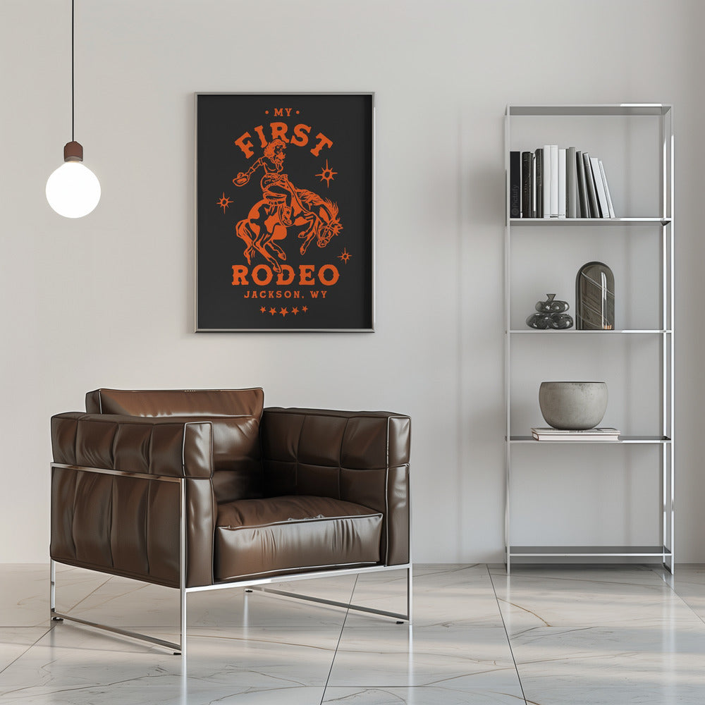 First Rodeo.png - Stretched Canvas, Poster or Fine Art Print I Heart Wall Art