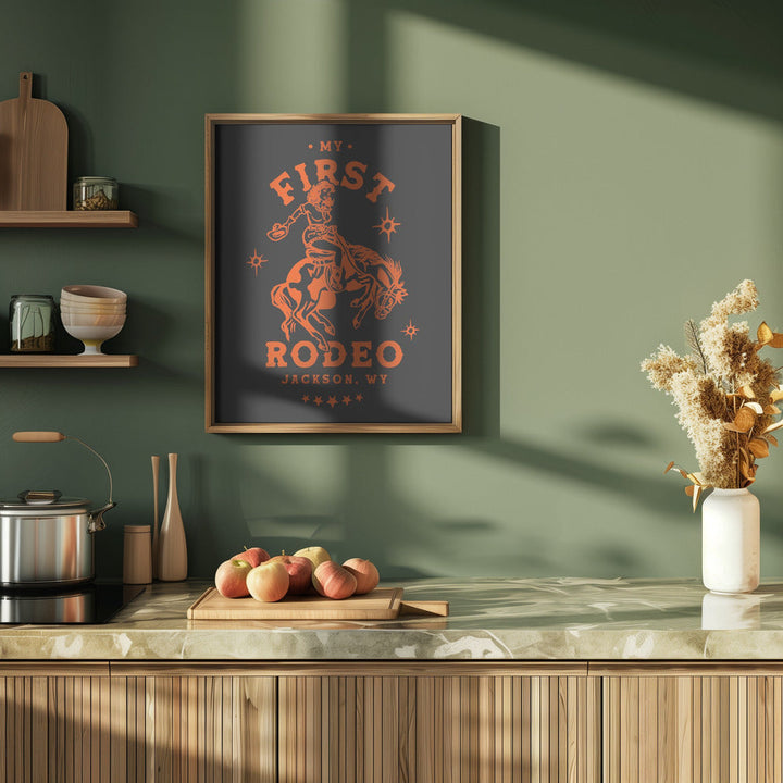 First Rodeo.png - Stretched Canvas, Poster or Fine Art Print I Heart Wall Art