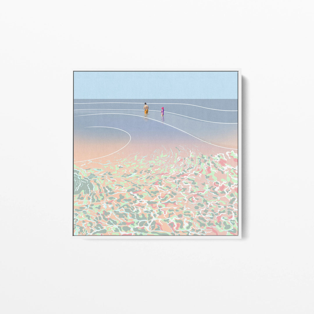 First Swim By Unratio - Stretched Canvas Canvas Print or Framed Art Print I Heart Wall Art Australia 