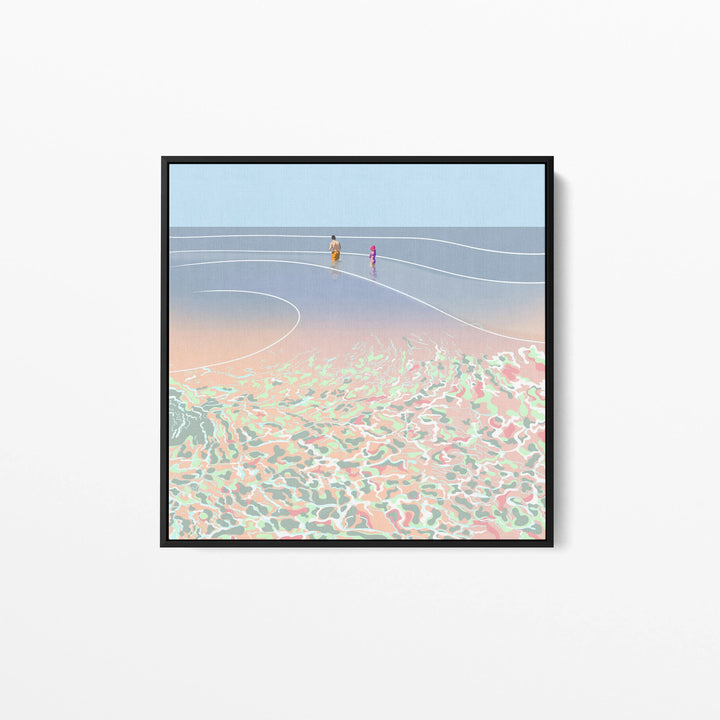 First Swim By Unratio - Stretched Canvas Canvas Print or Framed Art Print I Heart Wall Art Australia 