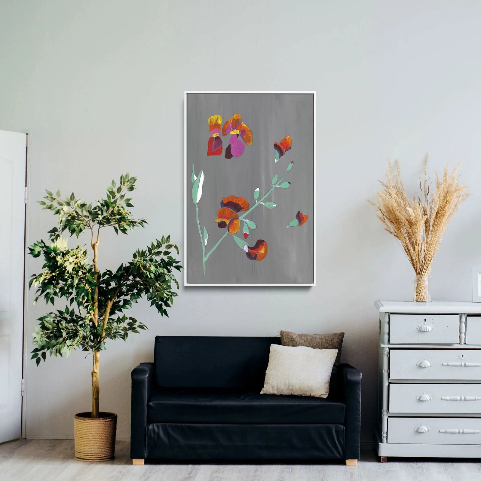 Flame Pea by Lucy Hawkins - Stretched Canvas Print or Framed Fine Art Print - Artwork I Heart Wall Art Australia 