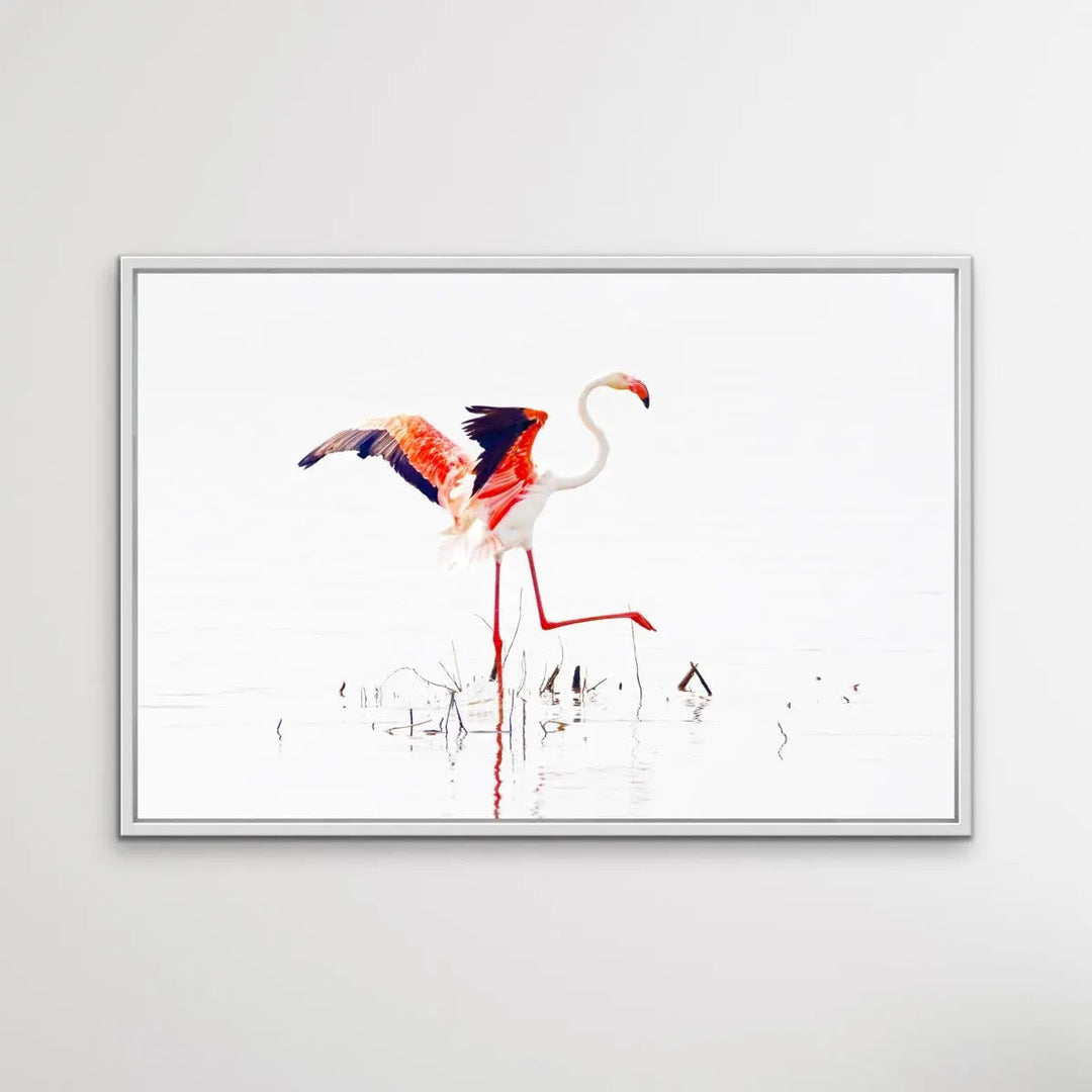 Flamingo Flight I Heart Wall Art Australia 