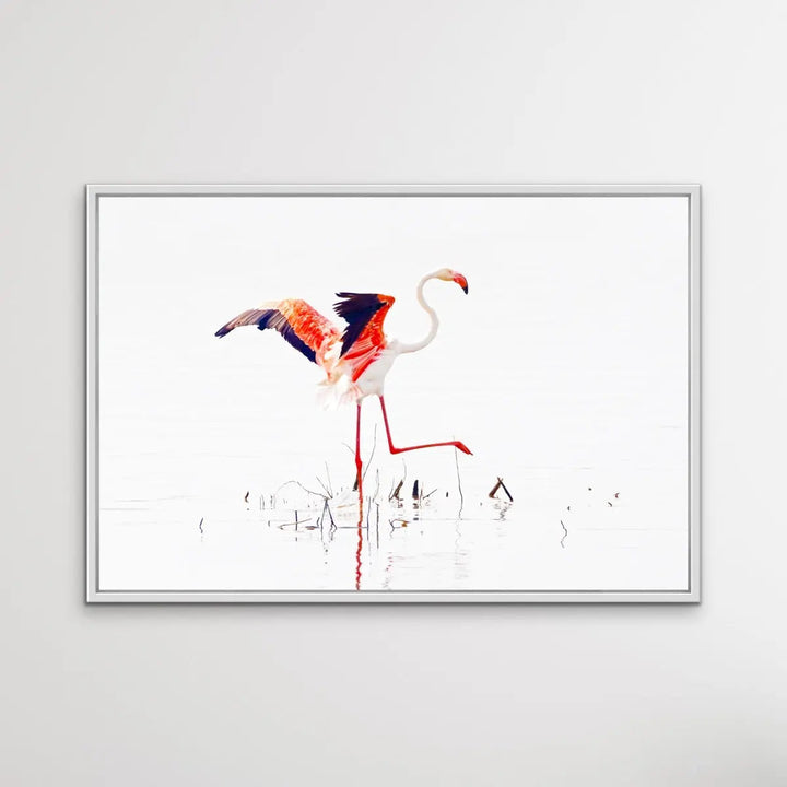 Flamingo Flight I Heart Wall Art Australia 