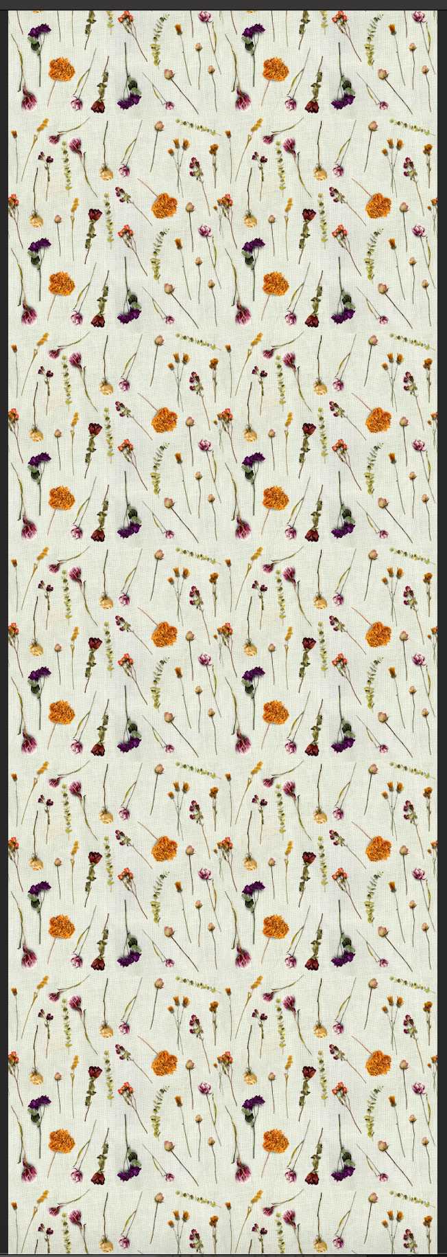 Flat Lay of Dried Flowers  - Dried Flower Wallpaper I Heart Wall Art Australia 