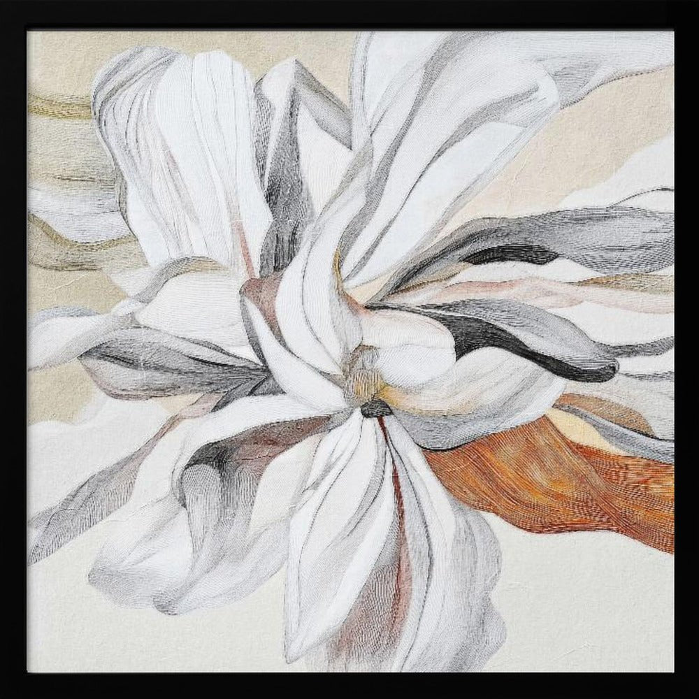 Fleur II - Square Stretched Canvas, Poster or Fine Art Print - I Heart Wall Art - Poster Print, Canvas Print or Framed Art Print